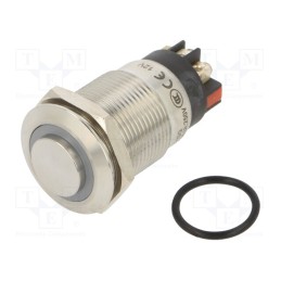 1 pcs x ONPOW - LAS1GQH-11E/L/R/12V/S - Switch: vandal resistant, Pos: 2, SPDT, 3A/220VAC, 5A/24VDC, IP65