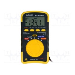 1 pcs x AXIOMET - AX-MS811 - Digital multimeter, LCD, 3,75 digit (4000), 0.1÷99%