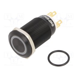 1 pcs x ONPOW - LAS1GQF-11ZE/Y/24V/A - Switch: vandal resistant, Pos: 2, SPDT, 3A/220VAC, 5A/24VDC, IP65