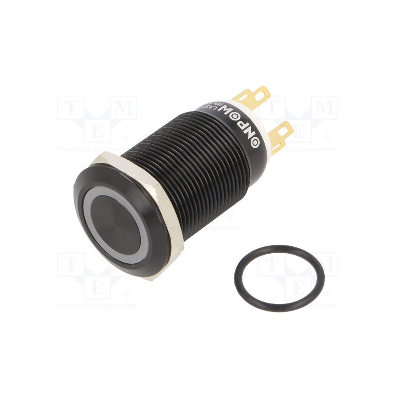 1 pcs x ONPOW - LAS1GQF-11ZE/Y/24V/A - Switch: vandal resistant, Pos: 2, SPDT, 3A/220VAC, 5A/24VDC, IP65