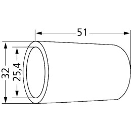 Connector reducing sleeve 32x25 4 cat 3 2