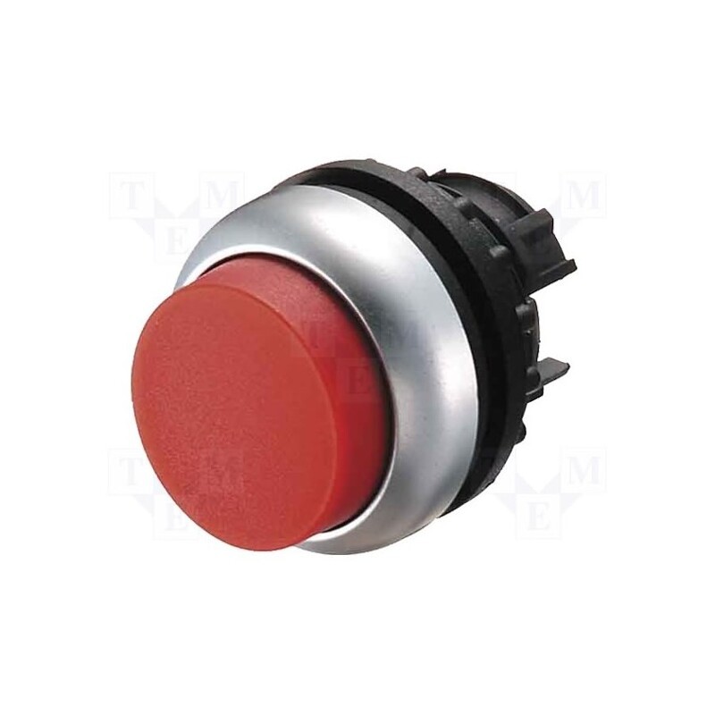 1 pcs x EATON ELECTRIC - M22-DLH-R-X0 - Switch: push-button, 22mm, Stabl.pos: 1, red, M22-FLED,M22-LED