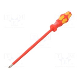 1 pcs x WERA - 5006159001 - Screwdriver, insulated, Phillips, PH2, Blade length: 200mm