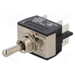 1 pcs x BULGIN - C3972BB - Switch: toggle, Pos: 3, DP3T, (ON)-OFF-(ON), 16A/250VAC, 100mΩ, IP40