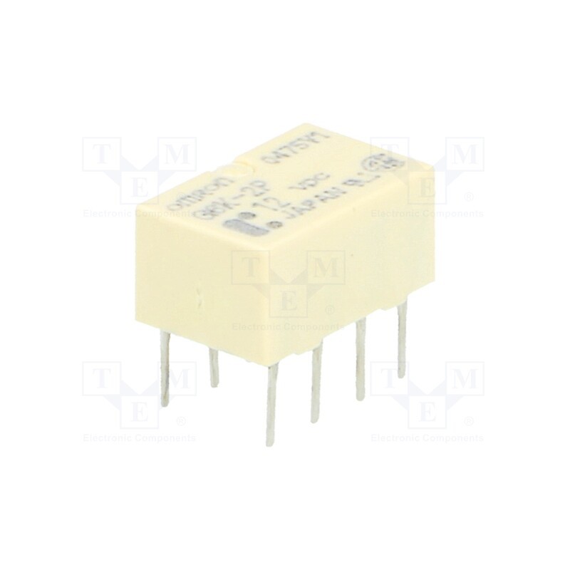 1 pcs x OMRON OCB - G6K-2P 12VDC - Relay: electromagnetic, DPDT, Ucoil: 12VDC, Icontacts max: 1A, PCB