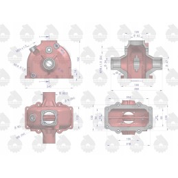 Steering column housing c 330 original ursus