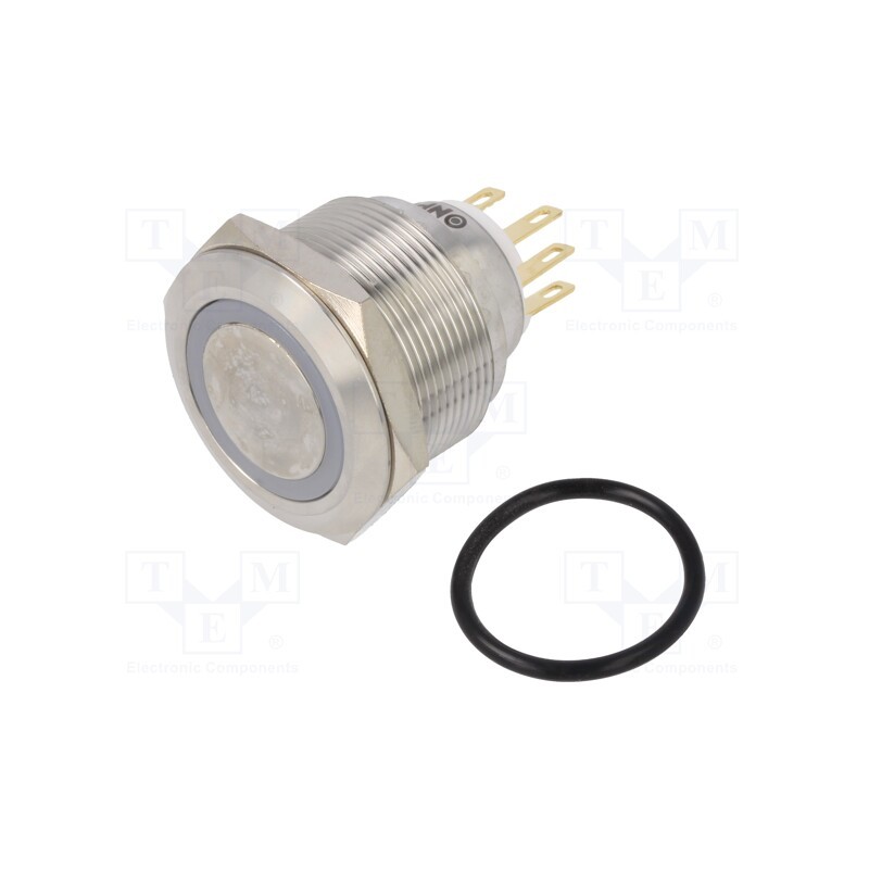 1 pcs x ONPOW - LAS1GQ25-11E/B/24V/S - Switch: vandal resistant, Pos: 2, SPDT, 3A/220VAC, 5A/24VDC, IP65