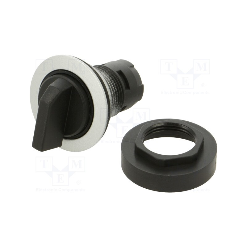 1 pcs x SCHLEGEL - RRJWB - Switch: rotary, 22mm, Stabl.pos: 3, IP65, Pos: 3, Cutout: Ø22.3mm
