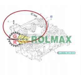 New Holland Case 2831203 exhaust manifold