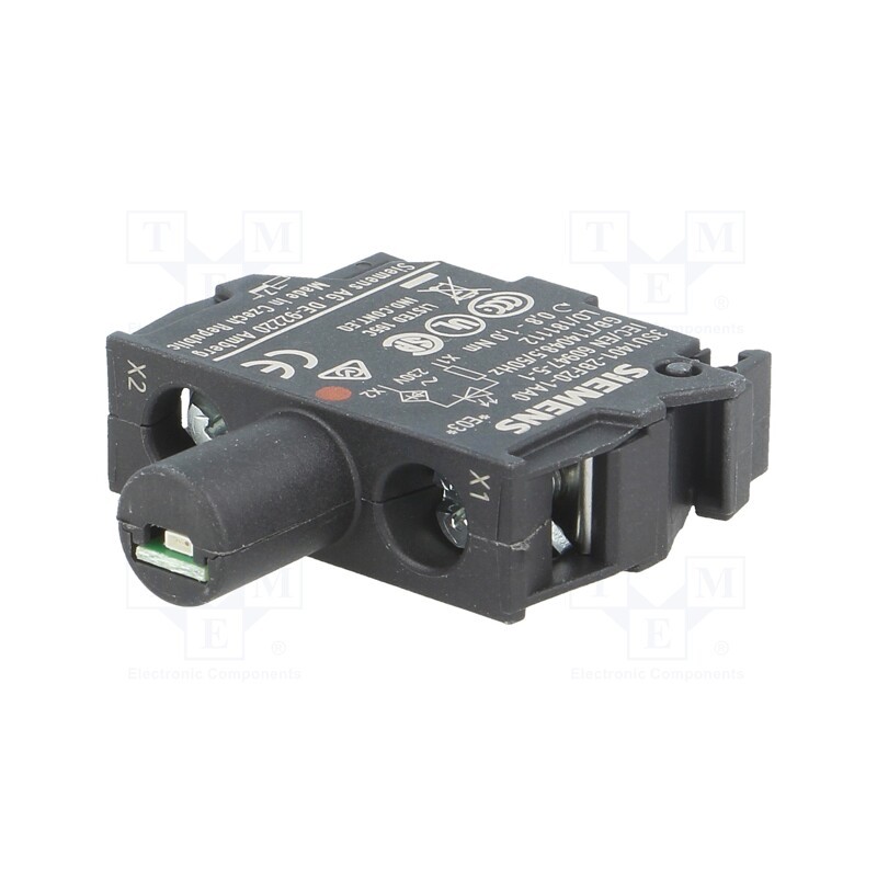1 pcs x SIEMENS - 3SU1401-2BF20-1AA0 - Illuminating unit, 22mm, 3SU1.5, -25÷70°C, Illumin: LED, 230VAC