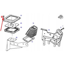 X490622300000 handlebar mounting torx screw