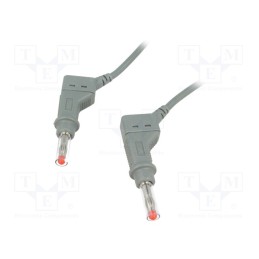 1 pcs x STu00c4UBLI - 66.9408-20028 - Test lead, 32A, banana plug 4mm,both sides, Urated: 600V, Len: 2m