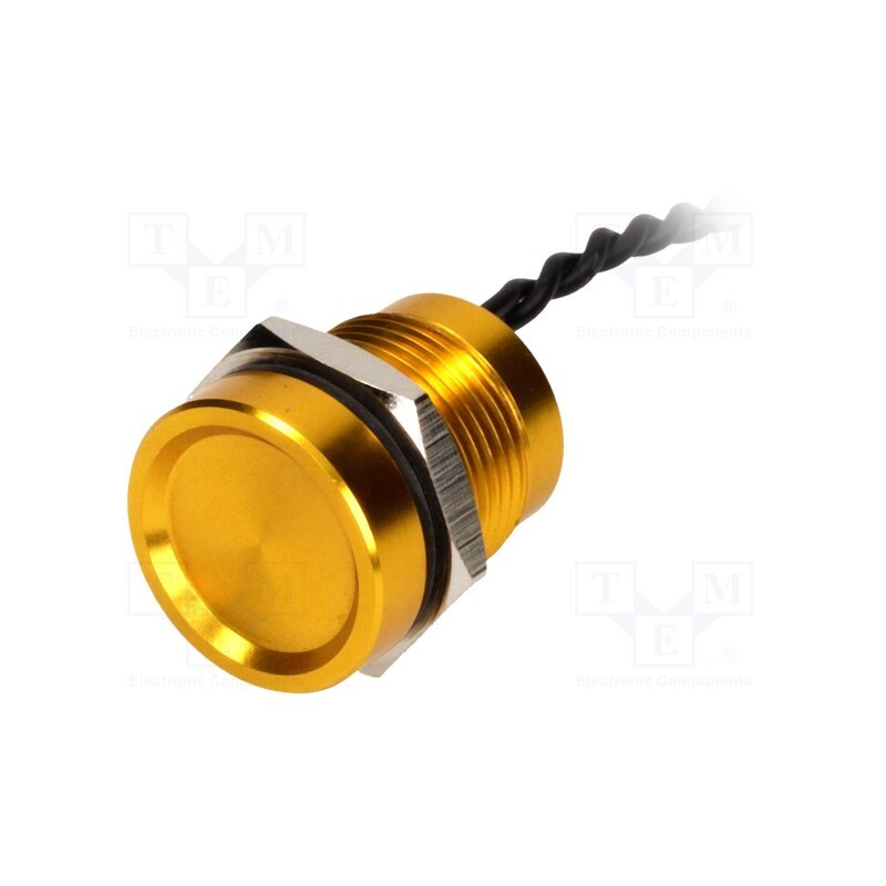 1 pcs x ONPOW - PS165Z10YGD1 - Switch: piezoelectric, Pos: 2, SPST-NO, 0.2A/24VAC, 0.2A/24VDC