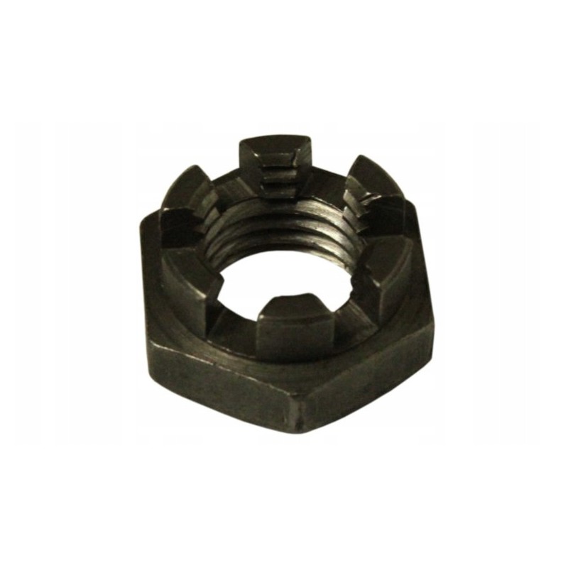 Hexagonal crown nut m12x1 5 din 937