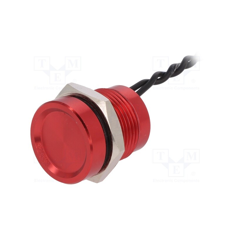 1 pcs x ONPOW - PS165Z10YRD1 - Switch: piezoelectric, Pos: 2, SPST-NO, 0.2A/24VAC, 0.2A/24VDC