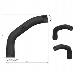 Upper radiator hose case ih 84496c1 warynski