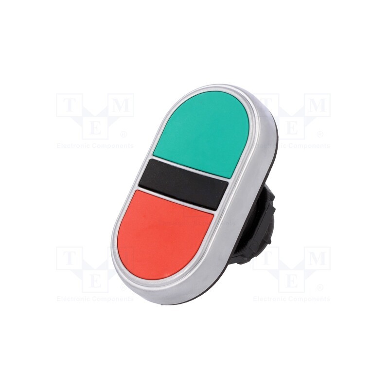 1 pcs x LOVATO ELECTRIC - LPCB7113 - Switch: double, 22mm, Stabl.pos: 1, green/red, IP66, flat, Pos: 2