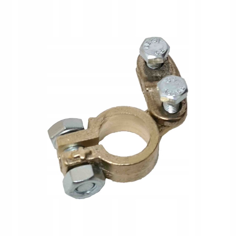 Thick, positive brass clamp