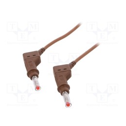1 pcs x STu00c4UBLI - 66.9408-20027 - Test lead, 32A, banana plug 4mm,both sides, Urated: 600V, Len: 2m
