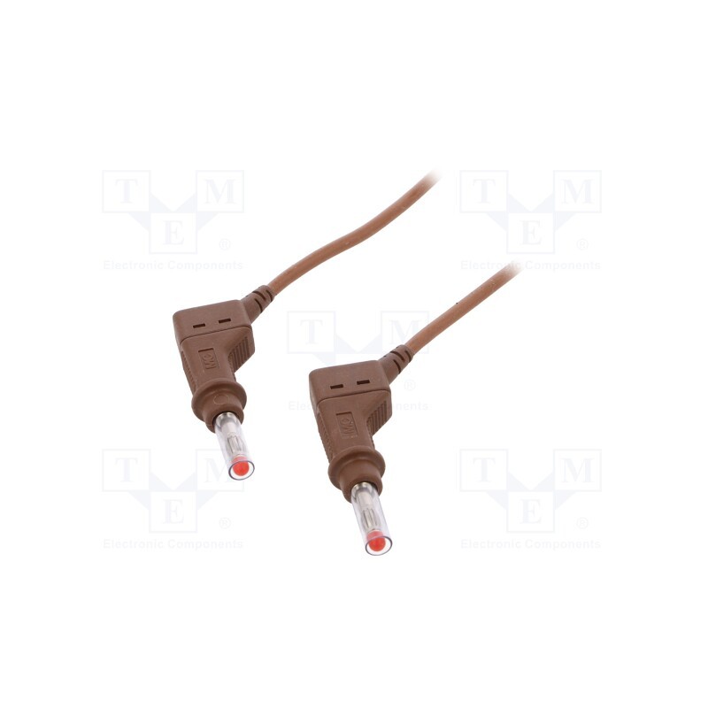 1 pcs x STu00c4UBLI - 66.9408-20027 - Test lead, 32A, banana plug 4mm,both sides, Urated: 600V, Len: 2m