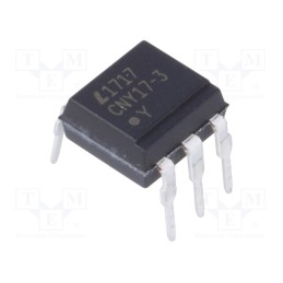 2 pcs x LITEON - CNY17-3 - Optocoupler, THT, Ch: 1, OUT: transistor, Uinsul: 5kV, Uce: 70V, DIP6
