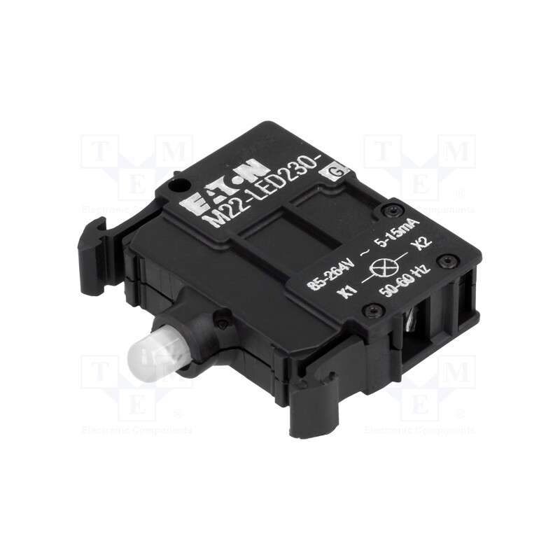1 pcs x EATON ELECTRIC - M22-LED230-G - Illuminating unit, 22mm, RMQ-Titan, -25÷70°C, Illumin: LED, front