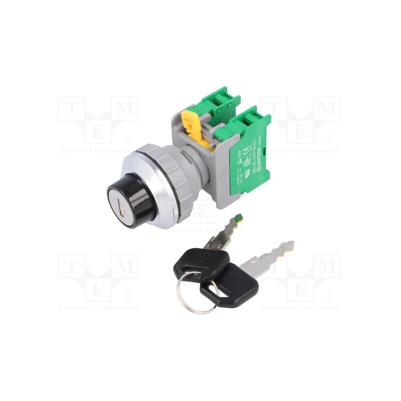 1 pcs x AUSPICIOUS - KS30-2/O, 1-0-2 3 POSITION - Switch: rotary, 30mm, Stabl.pos: 3, NO x2, IP65, KS30, -20÷60°C