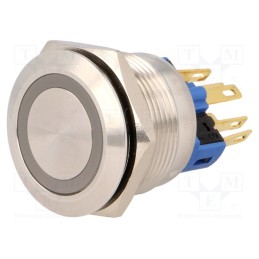 1 pcs x ONPOW - GQ22-11E/G/24V - Switch: vandal resistant, Pos: 2, SPST-NO + SPST-NC, 3A/220VAC