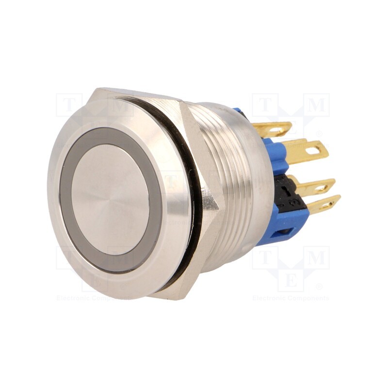 1 pcs x ONPOW - GQ22-11E/G/24V - Switch: vandal resistant, Pos: 2, SPST-NO + SPST-NC, 3A/220VAC