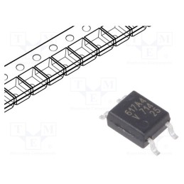 2 pcs x VISHAY - VOM617A-4T - Optocoupler, SMD, Ch: 1, OUT: transistor, Uinsul: 3.75kV, Uce: 80V
