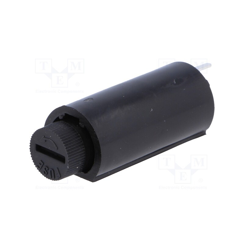1 pcs x PROFFUSE - ZH24-H - Fuse holder, cylindrical fuses, vertical, 5x20mm, 6A, Pitch: 10mm
