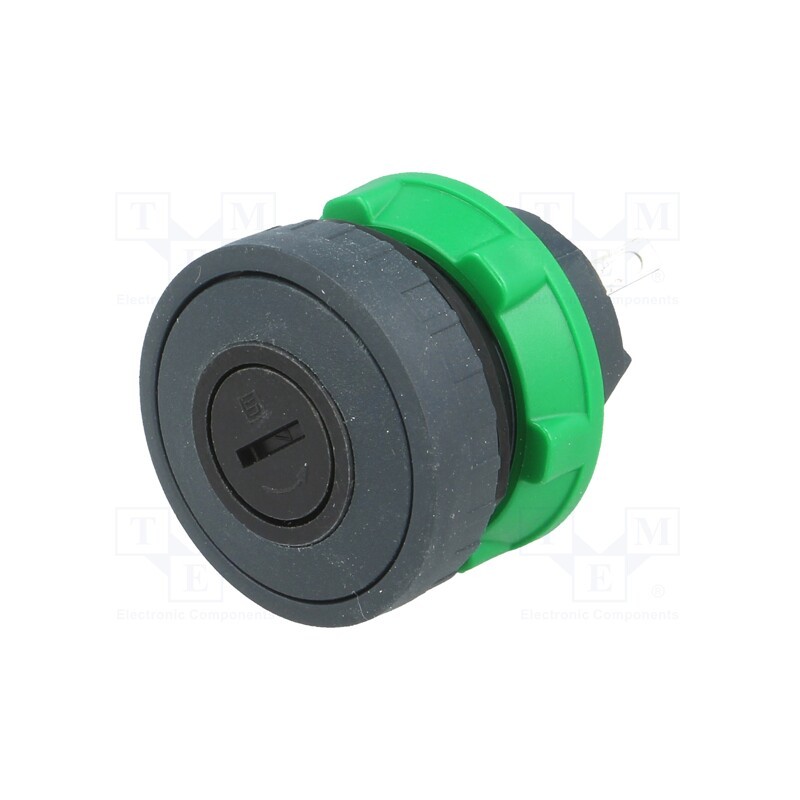 1 pcs x SCHNEIDER ELECTRIC - XB5DT1S - Fuse holder, black, -40÷70°C, IP20, Harmony XB5, Ø22mm