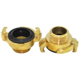 Claw connector, external thread 1 2, brass