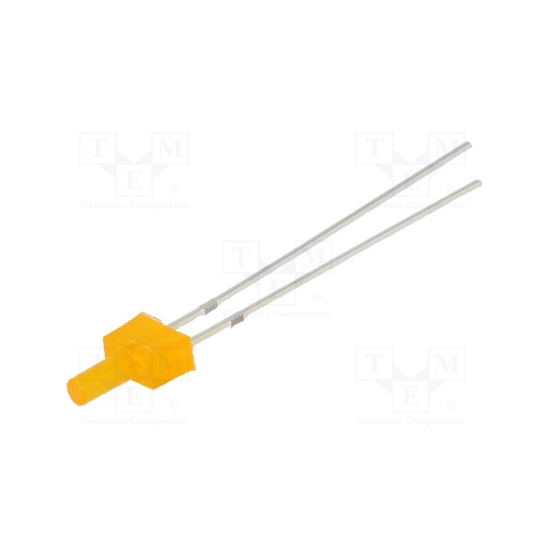 2 pcs x OPTOSUPPLY - OSO5JS7K94B - LED, 2mm, orange, blinking, 100÷150mcd, 90°, 3÷5V, 20mA, Front: flat