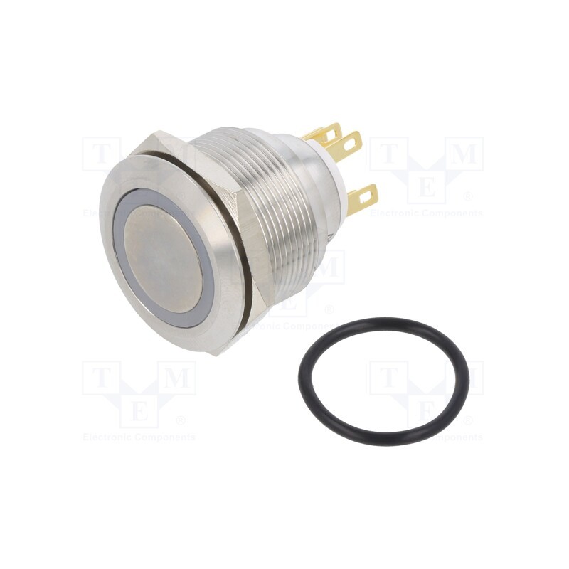 1 pcs x ONPOW - LAS1GQ25-11E/Y/12V/S - Switch: vandal resistant, Pos: 2, SPDT, 3A/220VAC, 5A/24VDC, IP65