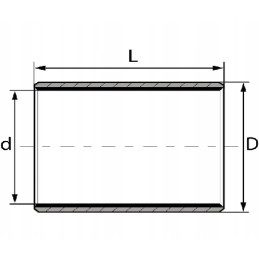 Sliding sleeve 25x28x15 mm