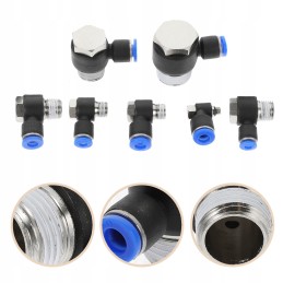 Pneumatic hose, plastic connector, 7 pcs