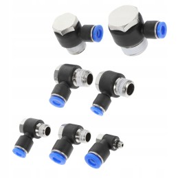 Pneumatic hose, plastic connector, 7 pcs