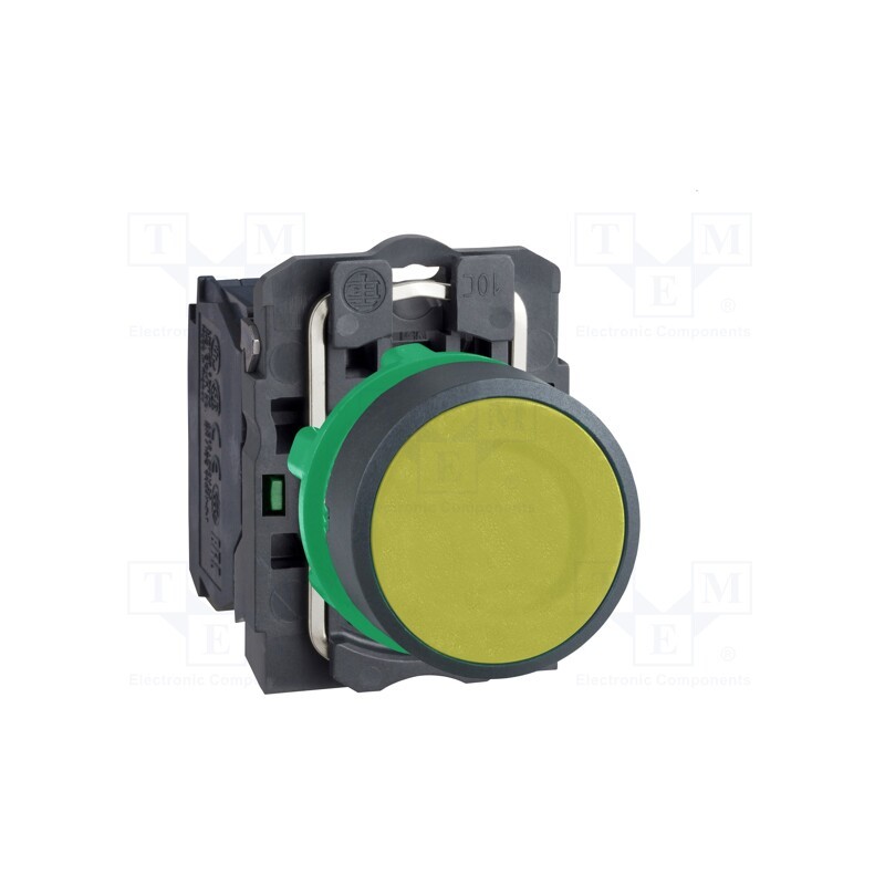 1 pcs x SCHNEIDER ELECTRIC - XB5AA51 - Switch: push-button, 22mm, Stabl.pos: 1, NO, yellow, none, 3A/240VAC