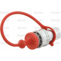 Red PVC plug 1 2 female coupling 5 pcs
