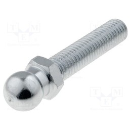 1 pcs x ELESA+GANTER - SM-14-M10X43 - Pin, M10, Plunger mat: steel, Ø: 14mm, Plating: zinc