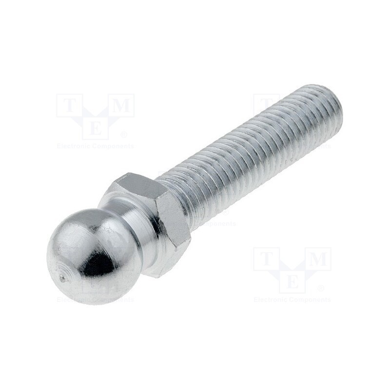1 pcs x ELESA+GANTER - SM-14-M10X43 - Pin, M10, Plunger mat: steel, Ø: 14mm, Plating: zinc