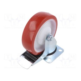 1 pcs x RADER - KPE-POPUB 125K1-HC - Transport wheel, Ø: 125mm, W: 37mm, H: 156mm, torsional with lock