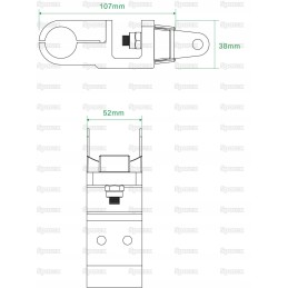 Side holder for LED work lamps 112530