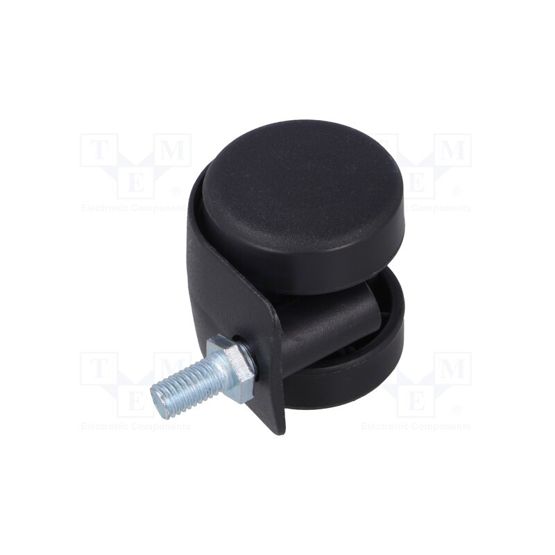 1 pcs x COLSON - JPN 040 M8X15 - Furniture wheel, Ø: 40mm, H: 44mm, torsional,with lever, 40kg