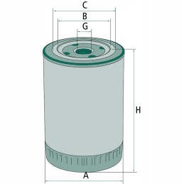 Engine oil filter 62mm 142mm granite