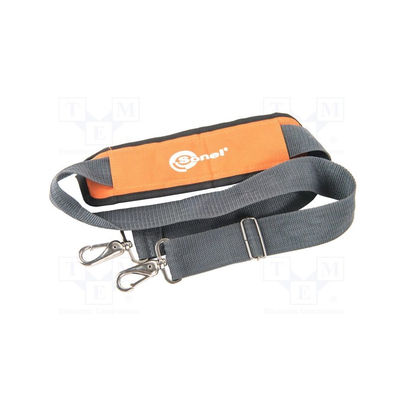 1 pcs x SONEL - WAPOZSZE5 - Strap for meters, orange,grey, metal,fabric