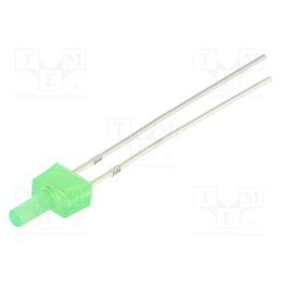 2 pcs x OPTOSUPPLY - OSG5TS7K94B - LED, 2mm, green, blinking, 220÷330mcd, 90°, 3÷5V, 20mA, Front: flat