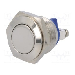 1 pcs x BULGIN - MP0042/1 - Switch: vandal resistant, Pos: 2, SPST, 2A/48VDC, IP65, OFF-(ON)