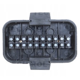 Hermetic box for connecting wires with 8 contacts